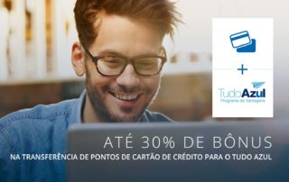 Bônus cartão de crédito milhas Tudo Azul